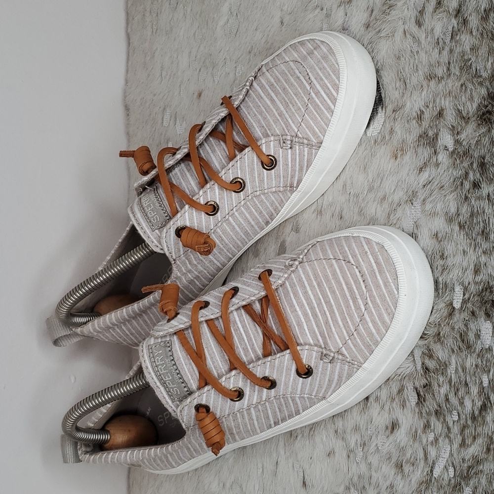Sperry Top Sider Crest Vibe sz 7.5 Linen / White